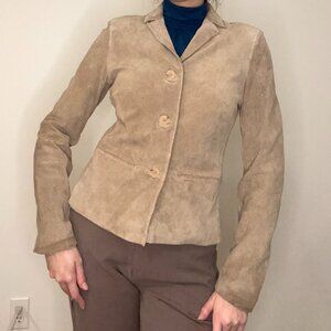 Loft S Suede Tan Blazer